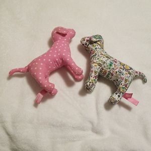 Two Victoria Secret Dogs pink